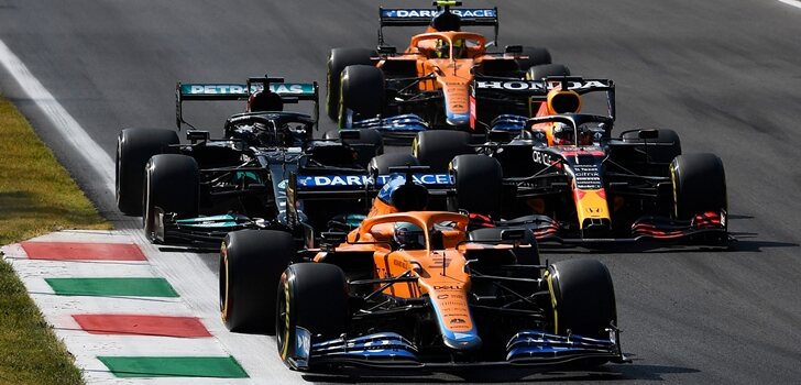 Los coches de F1, en Monza