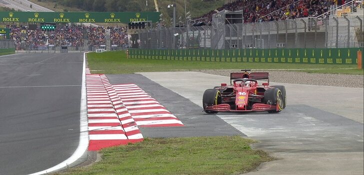 Leclerc, trompo en Q2