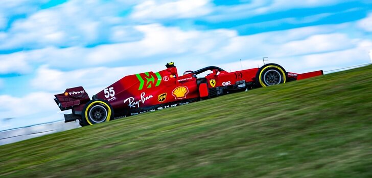 Sainz, en el circuito de Austin