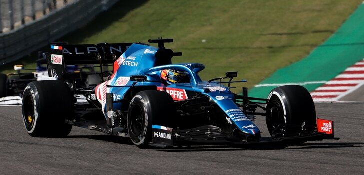 Alonso, en el GP de EEUU 2021