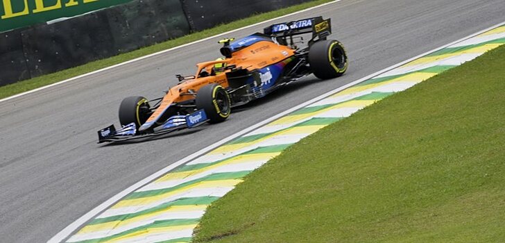 Lando norris, en la Qualy de Brasil