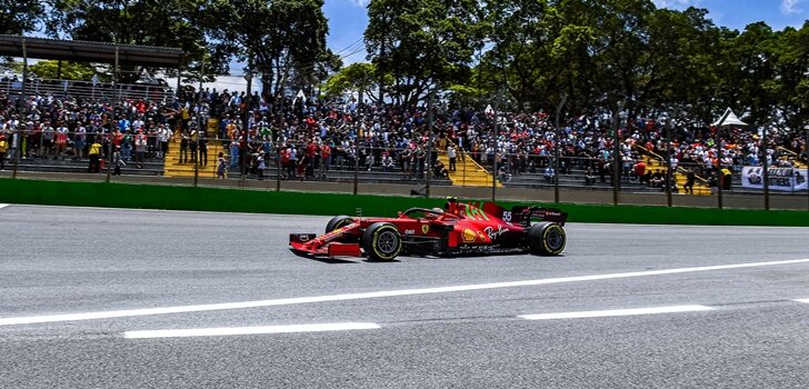 Sainz, en el sprint de Brasil