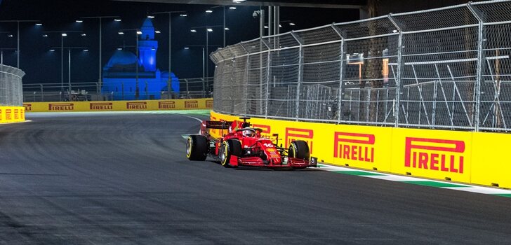 Leclerc, en la Qualy de Jeddah