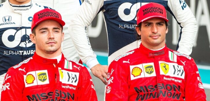 Leclerc y Sainz durante la temporada 2020