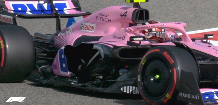 Ocon se queda sin pontón en los Libres 1 de Baréin