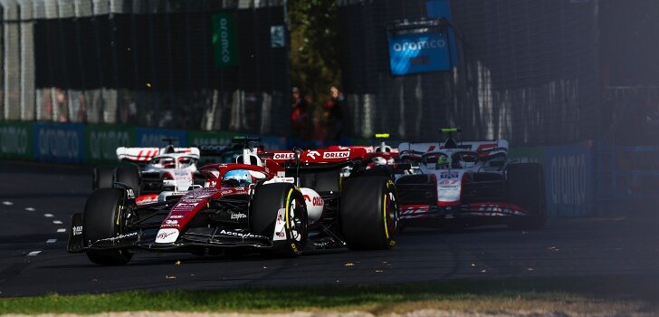 Bottas, durante el GP de Australia 2022