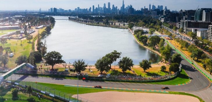 Los pilotos de F1, en Melbourne