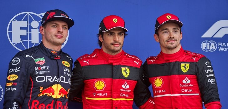 Verstappen, Sainz y Leclerc en el Top 3 de Silverstone