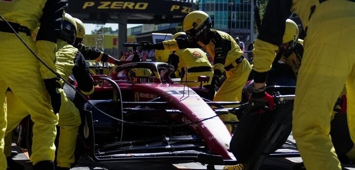 Leclerc para durante el VSC