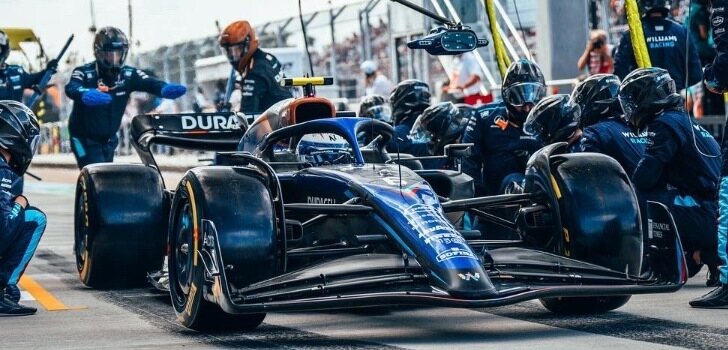 Latifi durante el GP de Miami de 2022