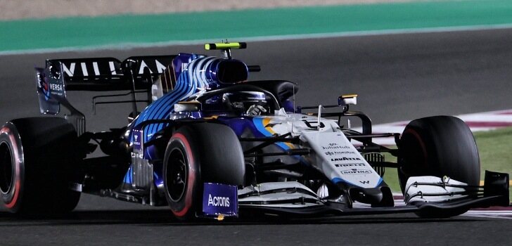 Latifi durante el GP de Qatar de 2021