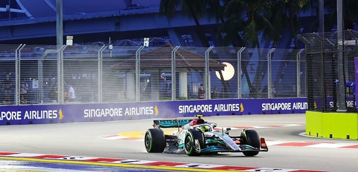 Hamilton, en Singapur