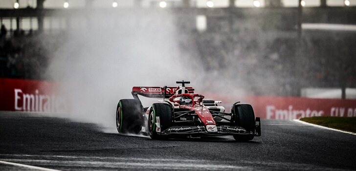 Bottas rueda en Suzuka