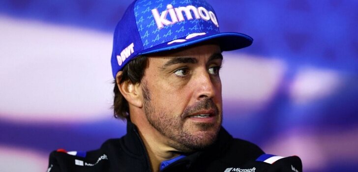 Alonso, en la rueda de prensa de Austin