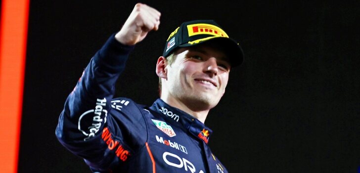 Verstappen celebra uno de sus triunfos en 2022