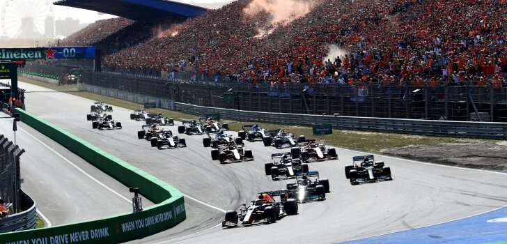 Monoplazas de F1, en Zandvoort