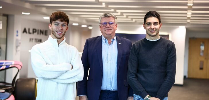 Gasly y Ocon, junto a Szafnauer