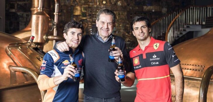 Sainz y Márquez, en el evento de Estrella Galicia