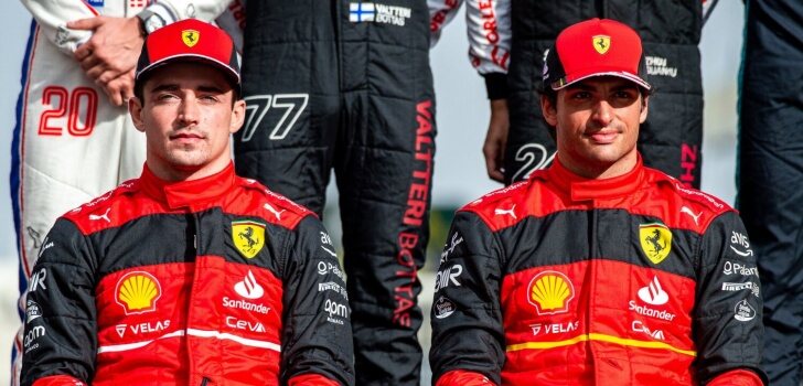 Leclerc y Sainz, en la temporada 2022
