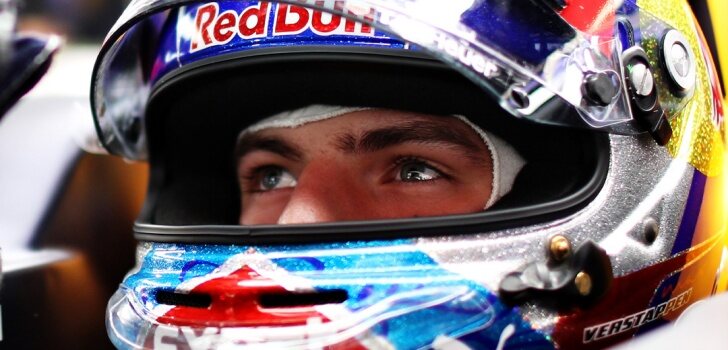 Verstappen, en boxes