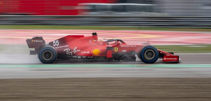 Sainz rueda en los test de Fiorano