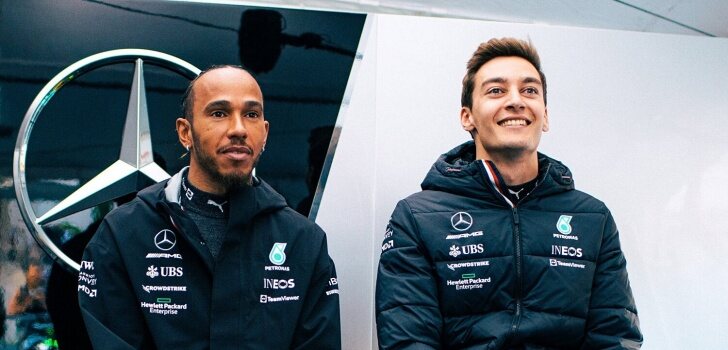 Russell, junto a Hamilton