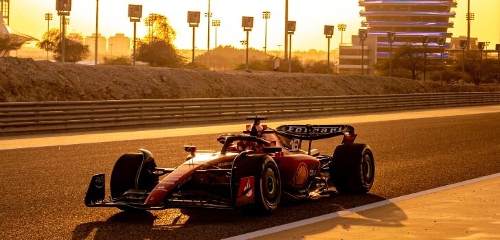 Charles Leclerc en la jornada vespertina