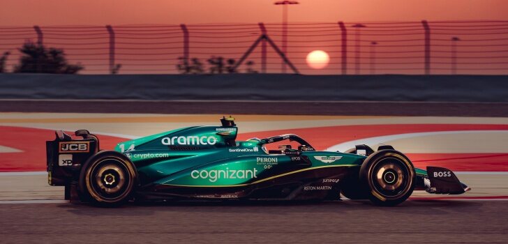 Alonso, en los test de Baréin