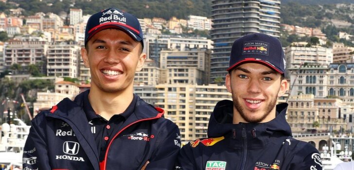 Albon y Gasly, juntos en Mónaco