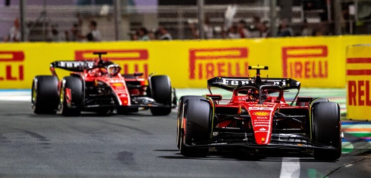 Saiz y Leclerc, en el GP de Arabia Saudí