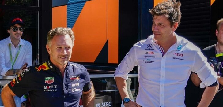 Wolff, junto a Horner