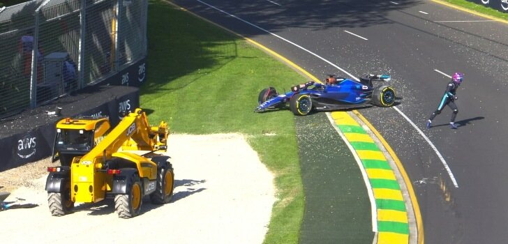 Accidente de Alex Albon