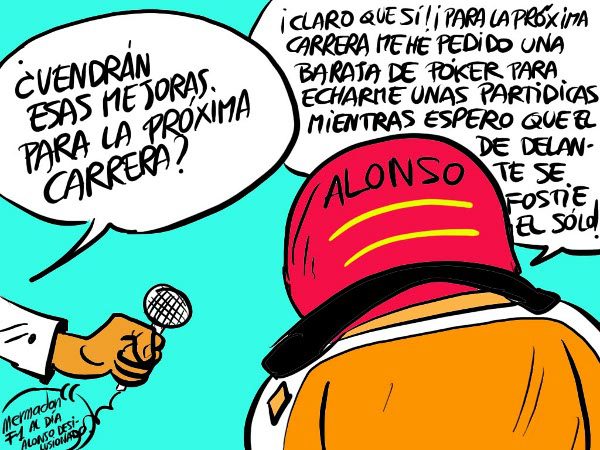 La viñeta (57): 'Alonso desilusionado'