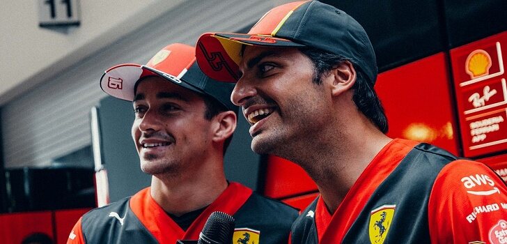 Leclerc y Sainz, juntos en Miami