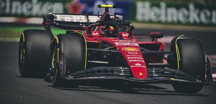 Sainz, en la Qualy de Hungría