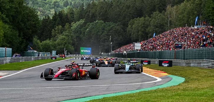 Sainz, en el GP de Bélgica 2023 de F1