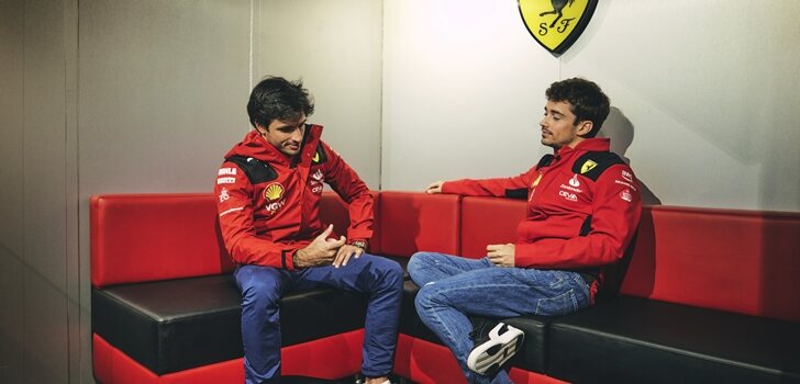 Sainz y Leclerc, juntos