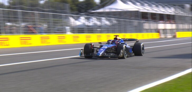 Albon, en la Qualy de Monza