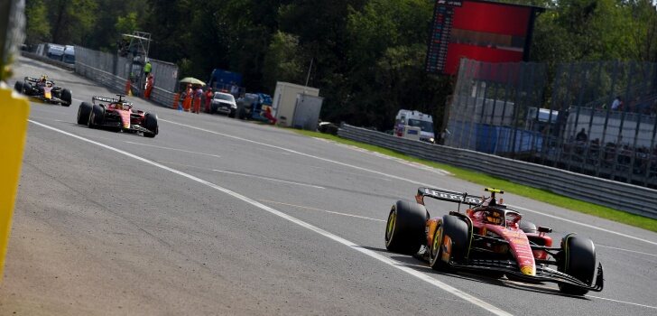 Sainz y Leclerc, en Monza