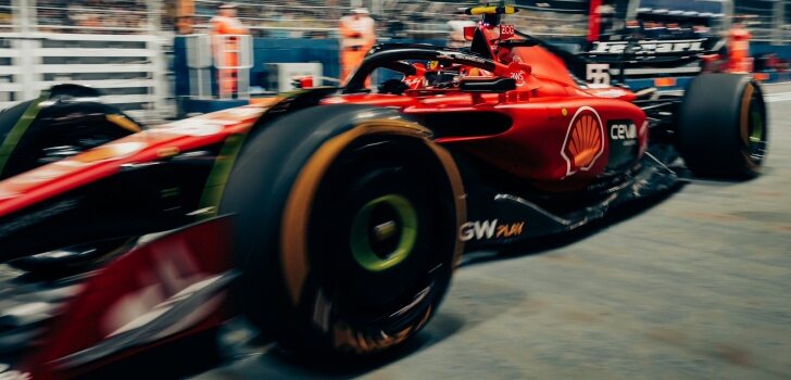 Sainz, en los libres 2 de Singapur