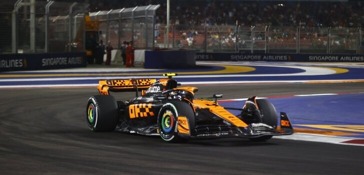 Norris, en los Libres 2 de Singapur