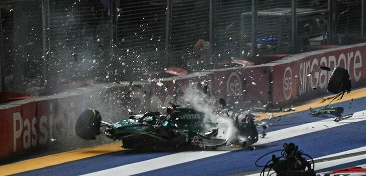 Accidente de Stroll en Singapur