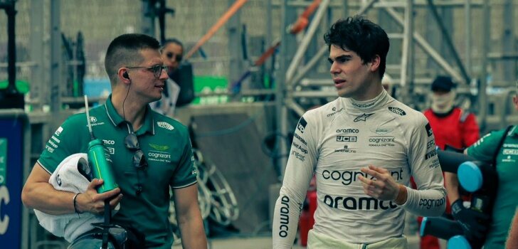 Stroll, junto a su ingeniero