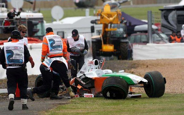 El accidente de Sutil lo provocó un fallo en los frenos