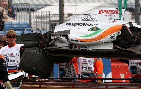 El accidente de Sutil lo provocó un fallo en los frenos