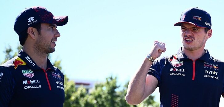 Pérez y Verstappen, en México