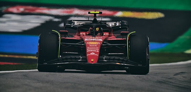 Sainz, durante el GP de Brasil