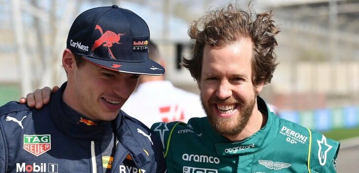 verstappen y Vettel, juntos en 2022