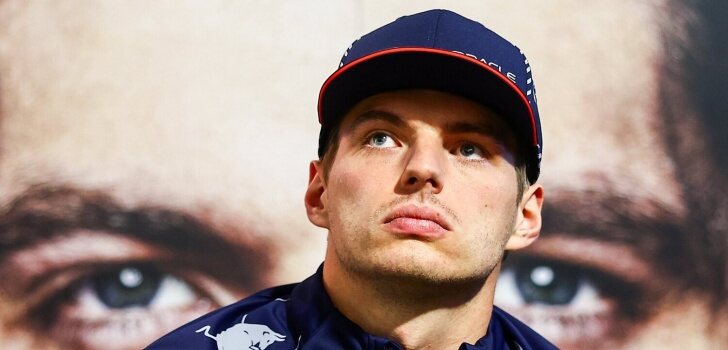 Verstappen, en el garaje