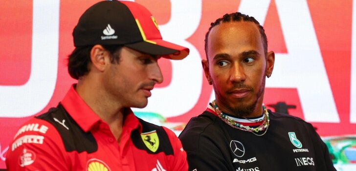 Hamilton, junto a Sainz